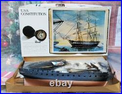 Revell USS Constitution 1/96 Scale Plastic Model Kit Vintage 1965