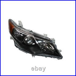 Right Projector Headlight Pearl Black Housing For Toyota Camry Model 2012-2014