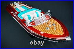 Riva Aquarama Wooden Model Boat 21'' 53cm Birthday Gift For Dad