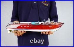 Riva Aquarama Wooden Model Boat 21'' 53cm Birthday Gift For Dad