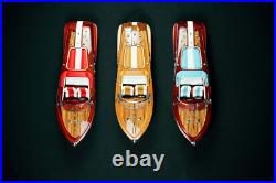 Riva Aquarama Wooden Model Boat 21'' 53cm Birthday Gift For Dad