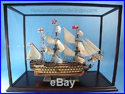 Rosewood Display Case 33L x 14W x 25H Display Cases For Model Ship Brand Ne