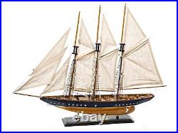 SAILINGSTORY 30 Wooden Sailboat Model Ship Sailboat Decor Schooner Atlantic