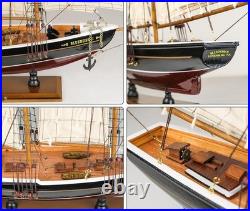 SAILINGSTORY Nautical Bluenose Wooden Model Ship 21 Inch Decorative Replica