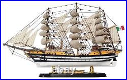 SAILINGSTORY Wooden Model Ship Amerigo Vespucci 1/190 Scale Replica Ship Mode