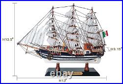 SAILINGSTORY Wooden Model Ship Amerigo Vespucci 1/300 Scale Replica Ship Mode