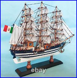 SAILINGSTORY Wooden Model Ship Amerigo Vespucci 1/300 Scale Replica Ship Mode