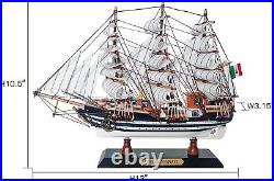 SAILINGSTORY Wooden Model Ship Amerigo Vespucci 1/300 Scale Replica Ship Model