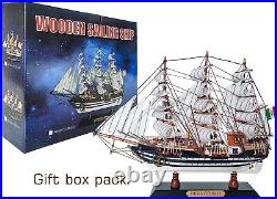 SAILINGSTORY Wooden Model Ship Amerigo Vespucci 1/300 Scale Replica Ship Model