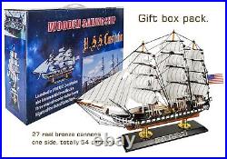 SAILINGSTORY Wooden Model Ship USS Constitution 1/225 Scale Replica Ship Model S