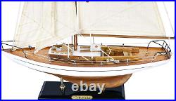 SAILINGSTORY Wooden Sailboat Model Decor Boat Model Ship Sailboat Decor Yacht Mo