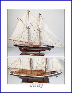 SAILINGSTORY Wooden Sailboat Model Ship Bluenose 1/60 Scale Replica Schooner