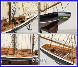 SAILINGSTORY Wooden Sailboat Model Ship Bluenose 1/85 Scale Replica Schooner