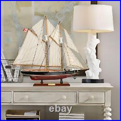 SAILINGSTORY Wooden Sailboat Model Ship Bluenose 1/85 Scale Replica Schooner