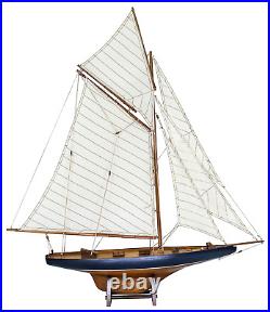 SAILINGSTORY Wooden Sailboat Model Ship Sailboat Decor Yacht Model America'S