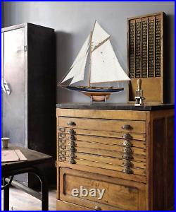 SAILINGSTORY Wooden Sailboat Model Ship Sailboat Decor Yacht Model America'S