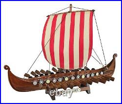 SAILINGSTORY Wooden Viking Ship Model Drakkar Oseberg 1/60 Scale Replica Scan