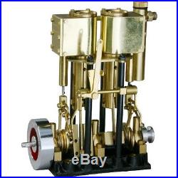 SAITO T2DR-L Steam Engine for Model Ship Marine Boat Two-Cylinder Long Stroke