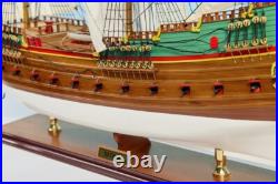 SEACRAFT GALLERY BATAVIA PAINTED Wooden Model Ship Extremely Detailed 90cm 35