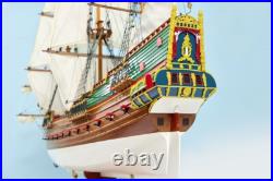 SEACRAFT GALLERY BATAVIA PAINTED Wooden Model Ship Extremely Detailed 90cm 35
