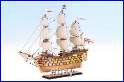 SEACRAFT GALLERY HMS VICTORY Wooden Model Ship Boat Completed Handmade 55cm