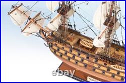 SEACRAFT GALLERY HMS VICTORY Wooden Model Ship Boat Completed Handmade 55cm