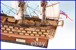 SEACRAFT GALLERY HMS VICTORY Wooden Model Ship Boat Completed Handmade 55cm