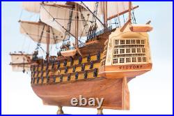 SEACRAFT GALLERY HMS VICTORY Wooden Model Ship Boat Completed Handmade 55cm