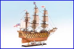 SEACRAFT GALLERY HMS VICTORY Wooden Model Ship Boat Completed Handmade 55cm