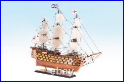 SEACRAFT GALLERY HMS VICTORY Wooden Model Ship Boat Completed Handmade 55cm