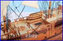 SEACRAFT GALLERY Handcrafted HMB Endeavour Wooden Model Ship James Cook ship