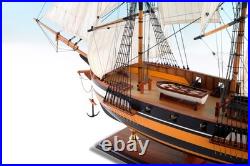 SEACRAFT GALLERY Handmade HMS Lady Nelson (1798) Wooden Model Ship 80cm 31.5