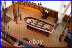 SEACRAFT GALLERY Handmade HMS Lady Nelson (1798) Wooden Model Ship 80cm 31.5