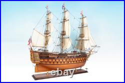 SEACRAFT GALLERY Wooden Model Ship Boat HMS Victory 95cm Extremely Detailed
