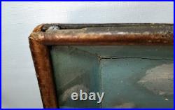 SHIP model Diorama schooner clipper frigate folk art 3 Mast antique 27-3/4 w