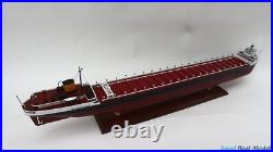 SS Edmund Fitzgerald Commercial Ship Model 27.5? Wooden Ship Model