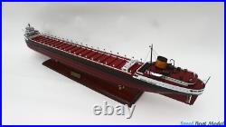 SS Edmund Fitzgerald Commercial Ship Model 27.5? Wooden Ship Model