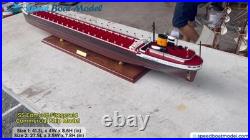 SS Edmund Fitzgerald Commercial Ship Model 27.5? Wooden Ship Model