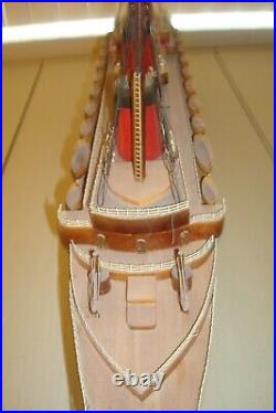 SS Normandie French Ocean Liner Wooden Model Cruise Ship 40 (Item # 361)