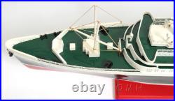 SS United States Ocean Liner Wooden Model 32 Cruise Ship Fully Assembled Boat