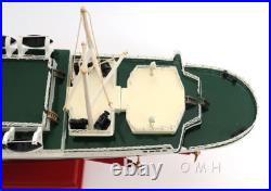 SS United States Ocean Liner Wooden Model 32 Cruise Ship Fully Assembled Boat