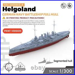 SSC300590S-A 1/300 Military Model Kit German Navy Helgoland Battleship Full Hull