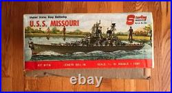 STERLING MODELS USS MISSOURI BALSA KIT B17M US NAVY BATTLESHIP (looks comp)