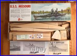 STERLING MODELS USS MISSOURI BALSA KIT B17M US NAVY BATTLESHIP (looks comp)