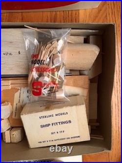 STERLING MODELS USS MISSOURI BALSA KIT B17M US NAVY BATTLESHIP (looks comp)