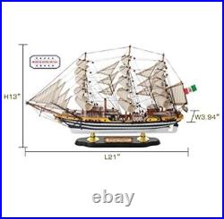 Sailingstory Wooden Model Ship USS Constitution 1/90 Scale Replica Ship Model