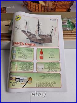 Santa Maria Mantua Model Wooden Assembly Kit Art 775 Scale 150