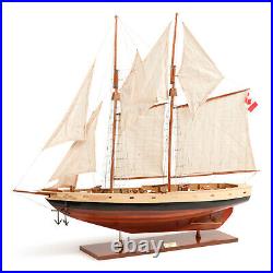 Schooner Bluenose II Wooden Sailing Ship Model Yacht 47 Sailboat Fully Built