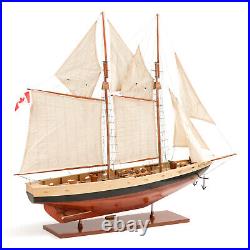 Schooner Bluenose II Wooden Sailing Ship Model Yacht 47 Sailboat Fully Built