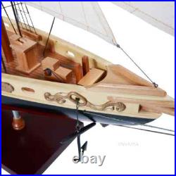 Schooner Bluenose II Wooden Ship Model 38 Sailboat Fully Built Assembled Boat Schooner Bluenose II Wooden Ship Model 38 Sailboat Fully Built Assembled Boat